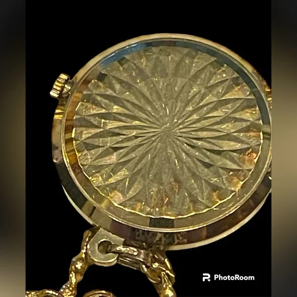 Women’s Vintage Bulova 10K Gold Plated Pendant Watch. Wind-Up. Beautiful Gold!